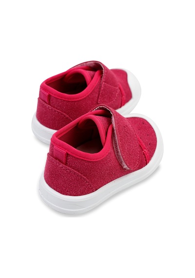 Civil Baby Kız Bebek Keten İlk Adım Ayakkabısı 19-21 Numara Fuşya Fuşya