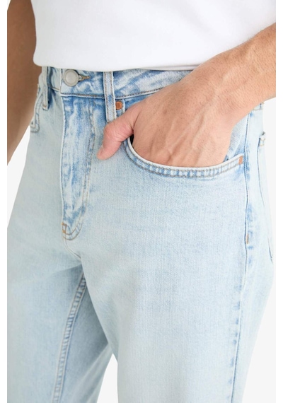 Defacto Slım Tapered Fıt Dar Paça Jean Pantolon F2324AX25SP Mavi