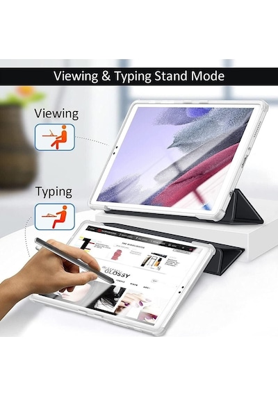Samsung Galaxy Uyumlu Tab A7 Lite 8.7 Inç Sm-t220 Tablet Kılıfı Flip Smart Standlı Akıllı Kılıf Uyku Modlu Kılıf
