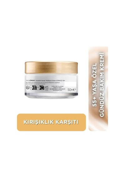 Yaş Uzmanı 50+ Kırışıklık Karşıtı Yenileyici Krem