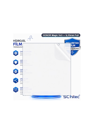 Schitec Honor Magic Vs3 İç Ekran Full Şeffaf Nano Hidrojel