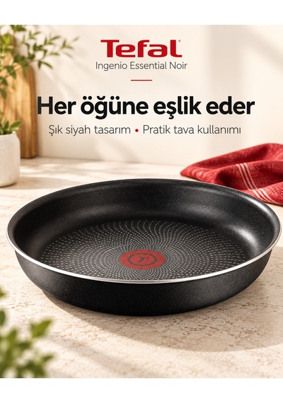 Ingenio Essential Noir 4 Parça Çıkarılabilir Saplı Tencere Ve Tava Seti L2006502 Siyah