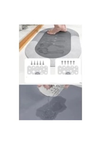Süper Su Emici Kaymaz Tabanlı Banyo Paspası 40x60 Cm Çr