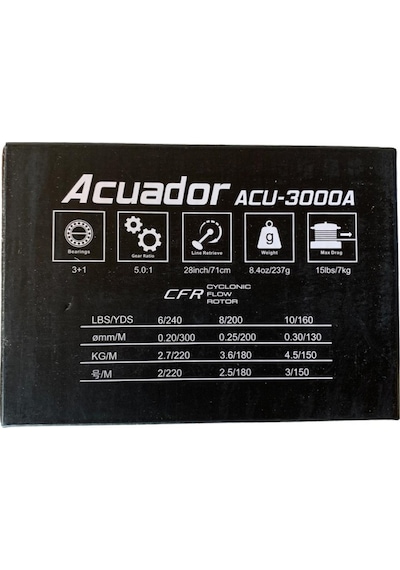 Okuma Acuador Acu-3000a 3+1bb Spin Olta Makinesi