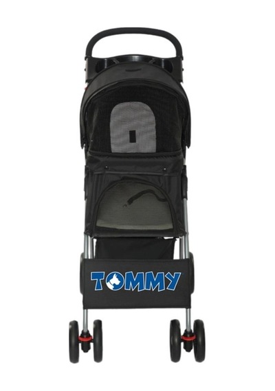 Tommy Evcil Hayvan Arabası 80.5x45.5x101 Max Siyah 15 Kg