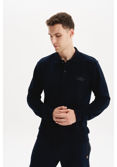 AR-MA Arma Erkek Regular Fit Selanik Kumaş Polo Yaka Sweatshirt Düğmeli, Pamuk Polyester Karışımlı %65 Pamuk %35 Polyester K30564699102 Lacivert AR-MA Arma Erkek Regular Fit Selanik Kumaş Polo Yaka Sweatshirt Düğmeli, Pamuk Polyester Karışımlı %65 Pamuk %35 Polyester K30564699102 Lacivert