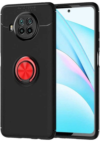 Xiaomi Mi 10t Lite 5g Kılıf Zore Ravel Silikon Kapak Siyah-Kırmızı