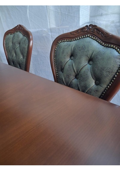 Masa Sandalye 90615 Klasik Model Kayın Aslan Ayak Oymalı Ceviz Orta Açılır Masa Kahverengi Masa Sandalye 90615 Klasik Model Kayın Aslan Ayak Oymalı Ceviz Orta Açılır Masa Kahverengi