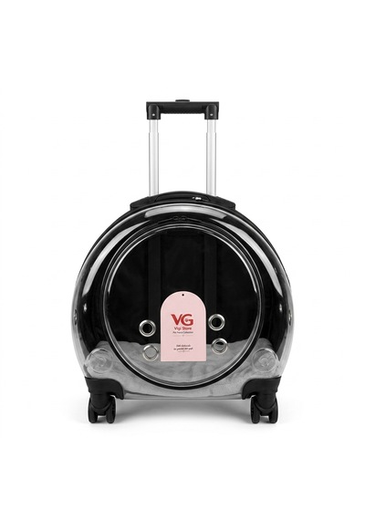 Vg Premium Şeffaf Panoramik Kedi Taşıma Valizi Xl
