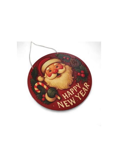Noel Baba Kapı Ve Duvar Süsü Happy New Year