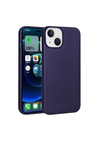Apple Uyumlu iPhone 14 Plus Uyumlu Zore Premier Silikon Kılıf-lacivert Lacivert -