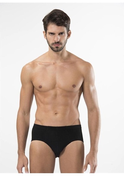 Türen 155 Ribana Kom Erkek Slip İkili Paket-sıyah Siyah