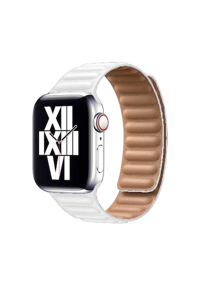 Watch 42mm Uyumlu Krd-34 Deri Mkst Kordon-beyaz