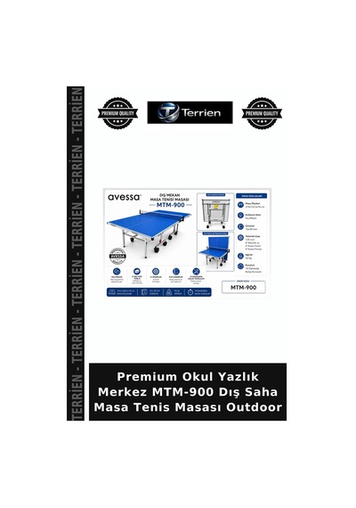 Premium Okul Yazlık Merkez Mtm-900 Dış Saha Masa Tenis Masası Outdoor