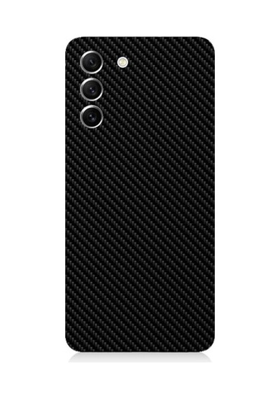 Samsung Galaxy S21 Fe Uyumlu Siyah Karbon Motif Desenli Silikon Kılıf