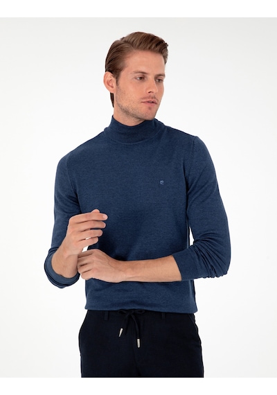Pierre Cardin Erkek İndigo Melanj Kazak /triko 50296614-vr155 İndigo Melanj