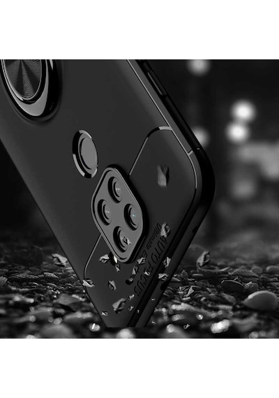 Xiaomi Redmi Note 9 Kilif Yüzüklü Magnetli Ravel Case 406653386
