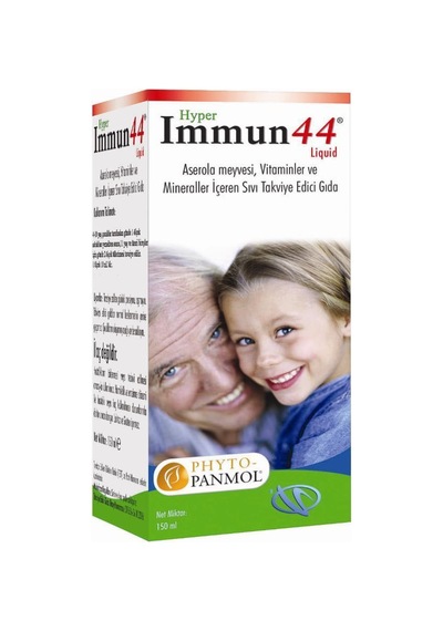 Hyper Immun44 Aserola Meyvesi, Vitaminler Ve Mineraller İçeren Takviye Edici Gıda 150 Ml