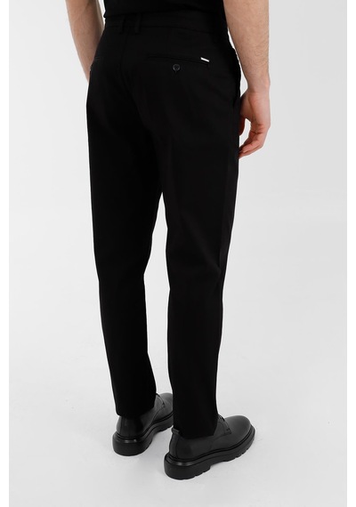 Uki Siyah Comfort Fit Chino Pantolon Siyah