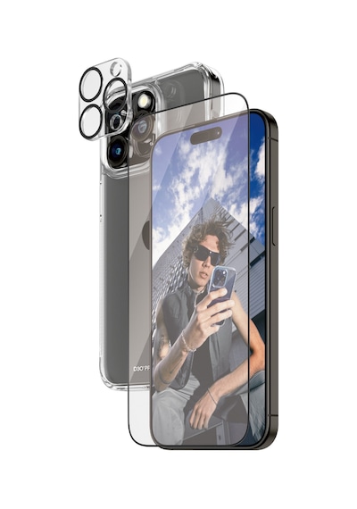 Panzerglass Apple iPhone 15 Pro Max Uyumlu 3'lü Çerçeve Aparatlı Telefon Koruma Seti