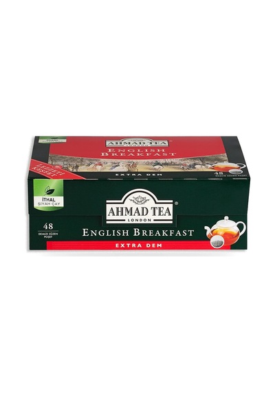 Ahmad Tea English Breakfast Demlik Poşet Çay 48'li 154 G 2'li Paket