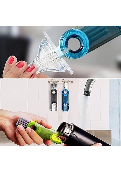 Buffer Sku:smgstk7e57bb0ae0 Buffer 3 Fonksiyonlu Pratik Şişe Temizleme Fırçası Mutfak Banyo Araç Klavye Pencere Oluklar İçin Ço Sku: Smgstk7e57bb0ae0