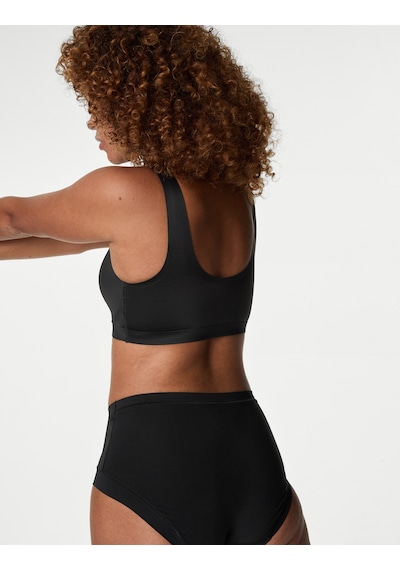 Marks & Spencer Flexifit Balensiz Crop Top Sütyen Siyah