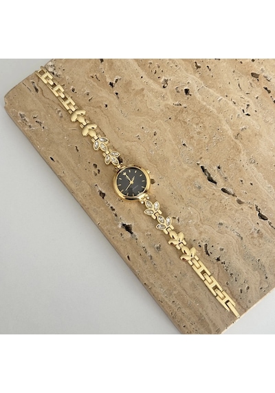 Savior Collection Valor Gold Siyah Saat