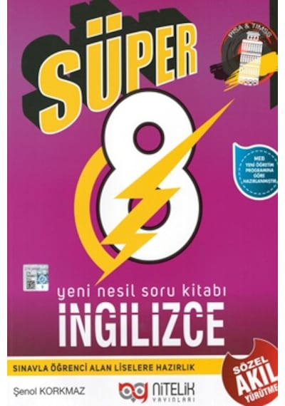 NİTELİK 8. Sınıf Yeni Nesil Süper İngilizce Soru Kitabı