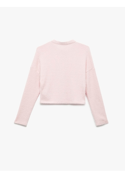 Koton Uzun Kollu Bisiklet Yaka Pembe Kadın Hırka 6wal90006ık Pembe