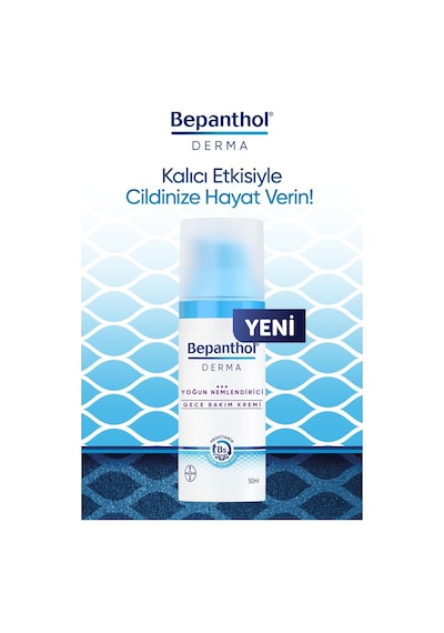 Bepanthol Derma Yoğun Nemlendirici Gece Bakım Kremi 50 ML + Derma Günlük Yüz Temizleme Jeli 200 ML