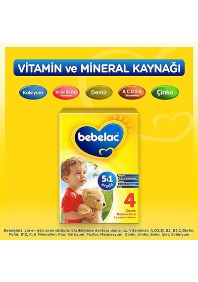 Bebelac 4 Çocuk Devam Sütü 800 G