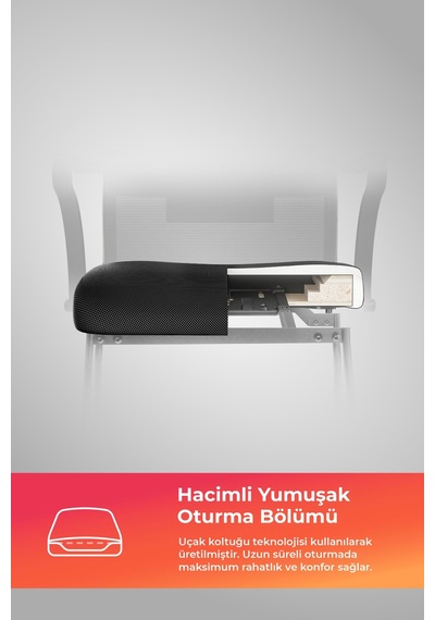 Ergolife Sit Air 24/7 B2-281k - Fileli, Siyah, Toplantı, Ofis, Bilgisayar Sandalyesi - 696.61.1.6a5 Ergolife Sit Air 24/7 B2-281k - Fileli, Siyah, Toplantı, Ofis, Bilgisayar Sandalyesi - 696.61.1.6a5