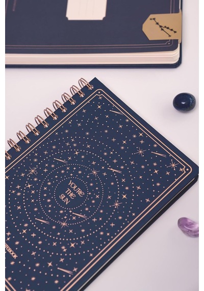 Bullet Journal Edition A5 15x21 Cm Spiralli Noktalı Tarihsiz Not Defteri Yıldızlar Genel