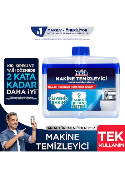 Finish Bulaşık Makinesi Temizleyici Koku Giderici Hijyenik Bakım Sıvısı 2 x 250 ML