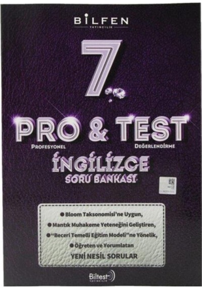 7.Sınıf Pro&Test İngilizce Soru Bankası -  Bilfen Yayınları