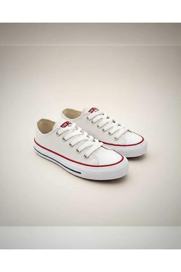 Look Life Ll-1001 Unisex Denim Günlük Sneaker Ayakkabı Beyaz
