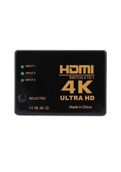 Hdmi Çoklayıcı 3 Port 4K Ultra Hd Hdmi Switch Splitter