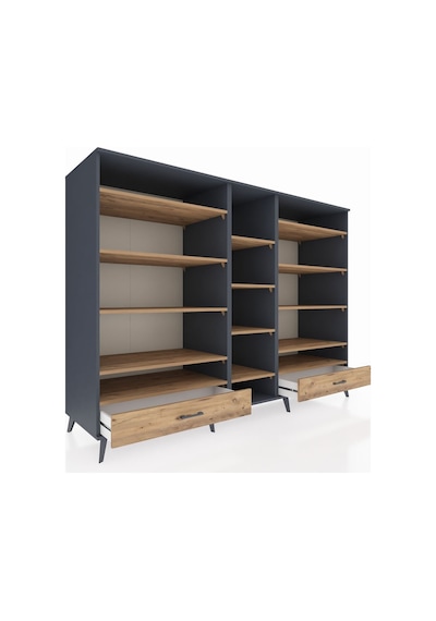 Kronos Dolap 14 Raflı 2 Çekmeceli 220x59x163 Antrasit-çam Atlas Çam - Antrasit Kronos Dolap 14 Raflı 2 Çekmeceli 220x59x163 Antrasit-çam Atlas Çam - Antrasit