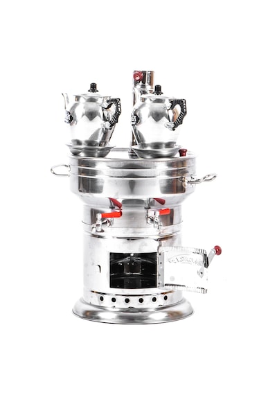12 Litre Semaver 2 Adet Alüminyum Demlik Çift Çeşme İçt