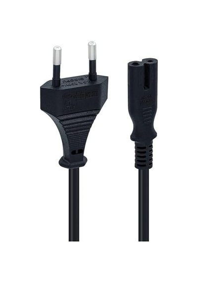 Ps3 / Ps4 / Ps5 / Xbox Series S-x Uyumlu Güç Kablosu 1.5 Metre 2pin Güç Kablosu Projeksiyon - Monitör - Tv Universal 2pin Güç Kablosu Teyp Fişi 1
