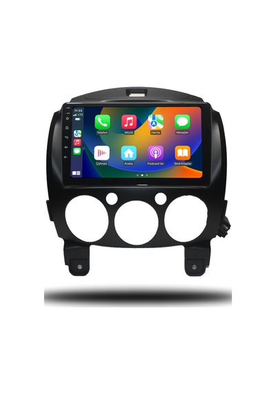 Mazda 2 2009-2013 4gb Ram 32gb Hafıza 4 Çekirdek Carplay Kamera Android Multimedya 9"