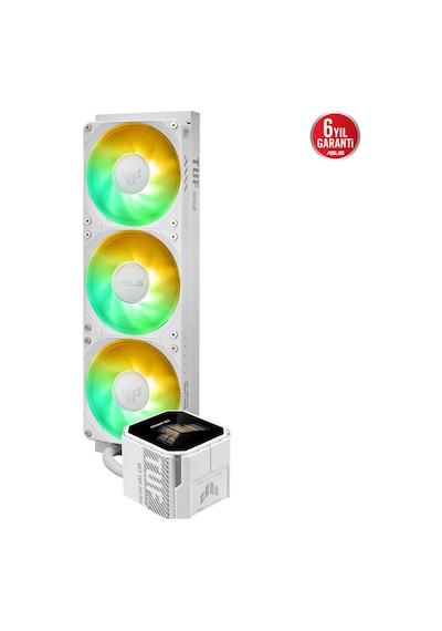 Asus 360mm Tuf Gamıng Lc Iıı Rgb Sıvı Soğutmalı Am5-1851p İşlemci Fanı Beyaz