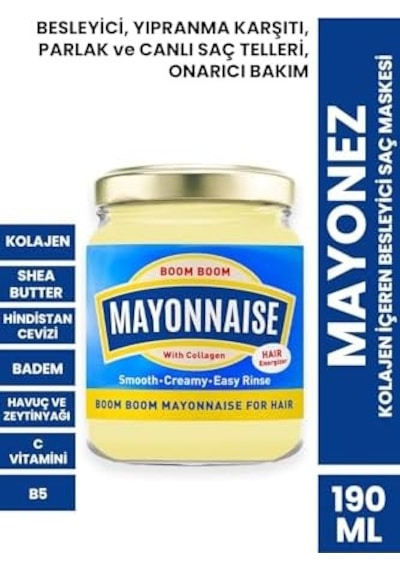 Mayonez Kolajen İçeren Besleyici Saç Maskesi 190 Ml