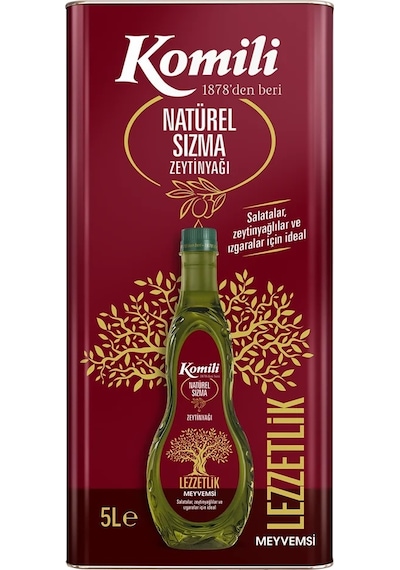 Komili Naturel Sızma Zeytinyağı Teneke 5 L