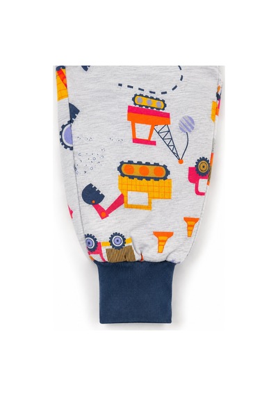 Babyhola 2.5 Tog Yorgan Gerektirmeyen Kalın Elyaf Dolgulu Çocuk Uyku Tulumu Pamuk Astarlı Unisex 6020 Antrasit