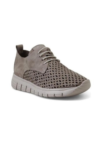 Mammamia D24ya-3895 Kadın Deri Spor Ayakkabı Sılver Grey Nubuk