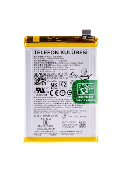 Oppo A96 Uyumlu Batarya Pil Blp907