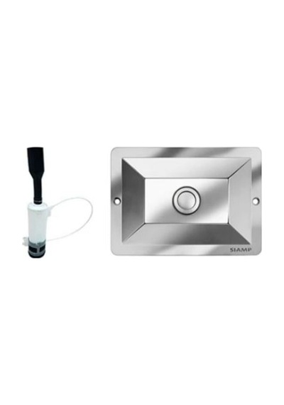 8cm Degısım Kıtı Büyük Panel Parlak Krom 15011-pb Beyaz
