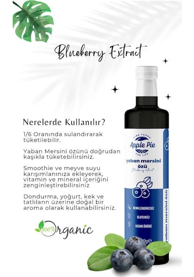 Applepiefoods Yaban Mersini Özü 2 Adet